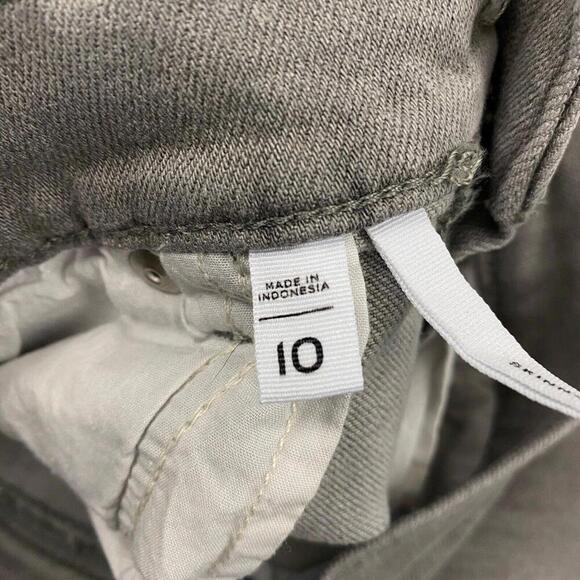 Loft Raw Hem Skinny Women's size 10 Gray Denim Jeans - Picture 4 of 5